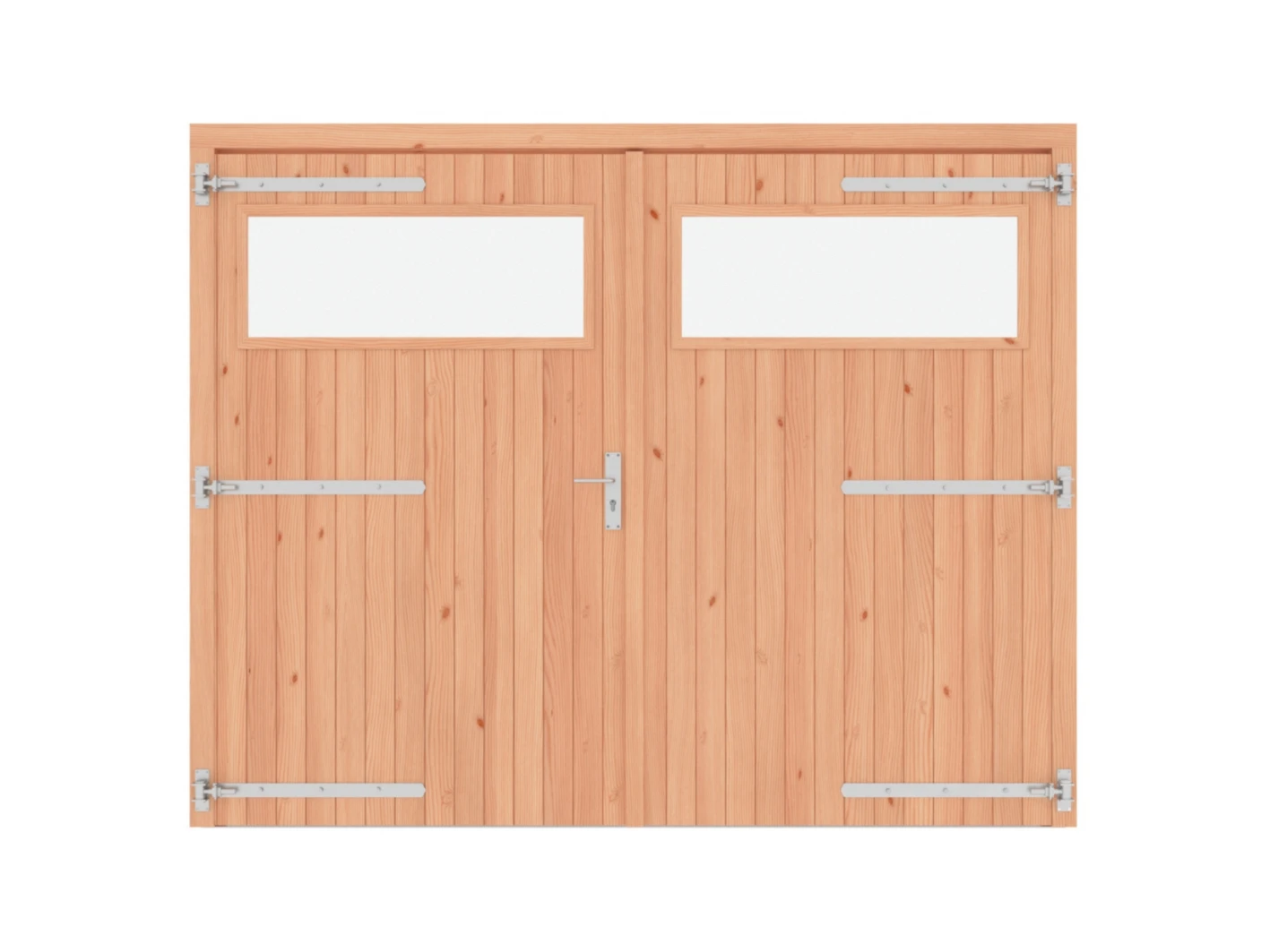 Douglas Dubbele Brede Deur Dicht Met Raam 254 x 217 cm - Afbeelding 1